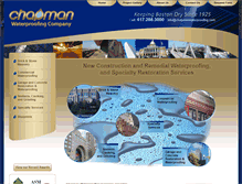 Tablet Screenshot of chapmanwaterproofing.com